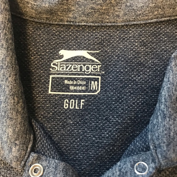 Slazenger Women's Medium Short Sleeve Top Active Polo Collared Shirt Grey Blue. - Picture 7 of 11